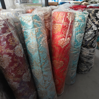 Tissu de Soie Jacquard Brocart Design Damassé Classique de Luxe pour Rideaux de Salon, Tissu Textile de Décoration Intérieure de Mode de Haute Qualité