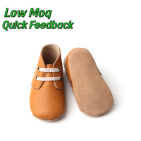 Sepatu Bayi Pertama Berjalan Babyhappy Kulit Asli Lembut dengan Tali Elastis Anti Selip untuk Balita Bayi Laki-laki dan Perempuan