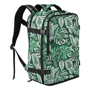 <b>Large</b> Tropical Leaf Print Unisex Casual Sports <b>Backpack</b> Custom Logo Laptop Polyester Travel <b>Backpack</b> for Women and Men - Product Image 6