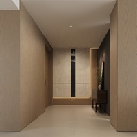 Panel Dinding WPC Baijiaxiang - Tahan Kelembapan, Tahan Air, Tahan Api, Motif Bunga, Desain Modern, Desain Grafis, Vila, Hotel