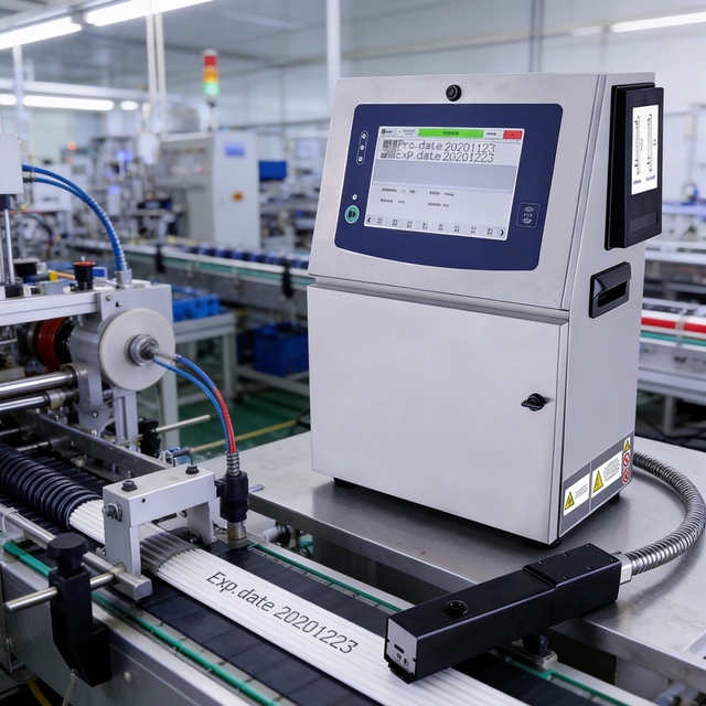 DOCOD OEM/ODM S1000 CIJ Continuous Inkjet Jet Printer Ink Mrp Printing Machine for Expiry Date logo Barcode Batch Number Wire