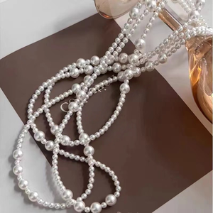 Collane Lunghe di Perle Classiche di Alta Qualità all'Ingrosso, Gioielli Raffinati per Signore e Donne, Idea Regalo - Product Image 3
