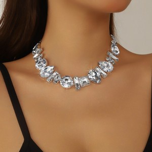 Europäische und amerikanische Diamant-Halskette mit übertriebenem Design, Nischen-Persönlichkeit und temperamentvoller Ausstrahlung - Product Image 1