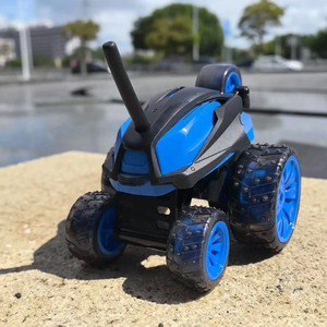 Voiture RC acrobatique à 5 roues FlytecRC Y12 360 °   Jouet télécommandé à grande vitesse avec rotation et lumière LED pour enfants - Product Image 2
