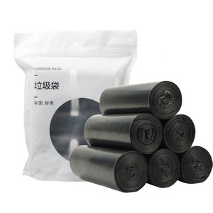 Black Ldpe Hdpe Plastic Bin Industrial Garbage <b>Bags</b> Roll <b>Packed</b> Garbage <b>Bag</b> - Product Image 2