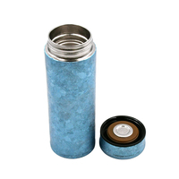 Top cadeau Bouteille d'eau en titane haut de gamme de luxe Boîte-cadeau Fiole à vide thermique à double paroi avec logo personnalisé