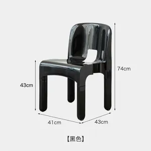 Fornecedor de Linyi vidro mesa conjunto 4 cadeiras mod1655 jantar cadeira altura do assento 55cm