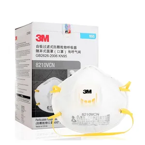 3 M Particulate Respirator 8210V 8210VCN With Comfortable Cushioning nose foam and 3 M Cool Flow Valve