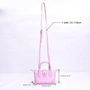 6 Colors Destachable Adjustable Strap Women Travel Small Zipper Pouchette Waterproof Nylon Crossbody Sling <strong>Bag</strong> <strong>Mini</strong> Tote Handbag - Product Image 3