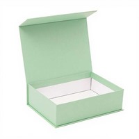 Boîte magnétique rigide pliable en carton laminé mat avec logo personnalisé en relief, fermeture magnétique, recyclable, taille personnalisée