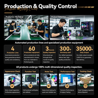 Ventilateur de refroidissement pour processeur de bureau SNOWMAN, dissipateur thermique pour processeur, compatible avec LGA 1700 1200 1366 115x AM5 AM4