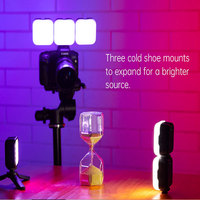 DF vente en gros LED6R 6Bi 6W RGB LED caméra vidéo lumière 13 effets FX batterie Rechargeable remplir la lumière lumière photographie lumière