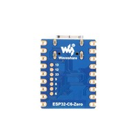 Waveshare ESP32-C6-Zero WiFi 6 Development Board Mini Dual Processor Frekuensi Operasi 160MHz 2.4GHz untuk 5 A568
