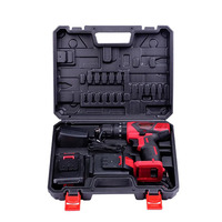 Tournevis électrique Rechargeable 21V, perceuses sans fil, perceuses sans balais, perceuses sans fil avec deux batteries