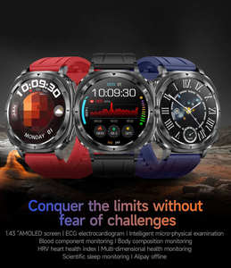 2025 New Appearance Smart <b>Watch</b> AMOLED 466*466 Support NFC Payment BT Call Body Temperature ET492 Smart <b>Watches</b> Fitness tracker - Product Image 2