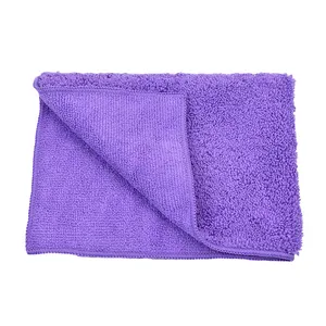 कार की सफाई के लिए थोक लंबे छोटे माइक्रोफाइबर सुखाने वाले तौलिए, कार की सफाई के लिए सुपर अवशोषक किनारे रहित माइक्रोफाइबर सफाई कपड़ा