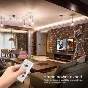Smart Home Plug Drahtlose Steckdosen Lichtsc halter buchse EU 10A Elektrischer Smart Plug 433MHz Fernbedienung
