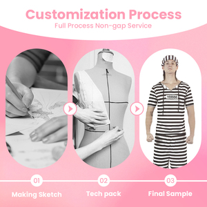 Disfraz de Prisionero Adulto, Mono a Rayas con Parche de Número, Certificado EN71, Suministro al por Mayor para Filmación de Cine y Televisión - Product Image 2