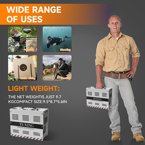 Tuxing phong cách mới áp lực cao 300bar dầu miễn phí Tự động tắt được xây dựng trong biến áp DC12V săn bắn paintball trò chơi máy nén khí - Product Image 6