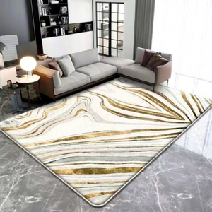 EiffelHome - Tapetes Circulares con Diseño de Flores para Sala de Estar, Estilo Nórdico Europeo, Alfombra de Imitación de Cachemira, Manta para Cama de Dormitorio - Product Image 4