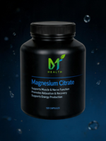Citrate de magnésium OEM 120 capsules - Complément alimentaire pour le sommeil, la santé osseuse, l'énergie, les muscles, la digestion et l'immunité pour hommes et femmes