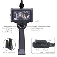 Boroscope industriel ultra-long de 98 pieds (30 m), diamètre 8 mm, caméra vidéo LED IP67, écran tactile FHD de 6 pouces, articulation à 360°, exploration en profondeur