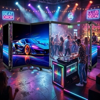 Hochhelle LED-Panels für Innenräume, Wasserdichte LED-Anzeigetafeln, Geeignet für DJ-Pulte, Partys, Familienbars, Nachtclubs