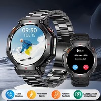 Montre connectée GPS KC91 avec cartes hors ligne, boussole, longue autonomie, écran IPS, appels et réponse, compatible Android et iOS