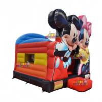 Château gonflable Mickey, trampoline gonflable, château gonflable pour saut, pour location commerciale, directement de l'usine