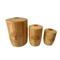 Urne funéraire moderne en bambou à imprimé léopard, scellée et écologique, pour cendres d'animaux de compagnie, portable, pour les êtres chers