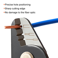 Pelacables de Fibra Óptica Portátil, Herramientas de Corte de Cable Óptico, Tijeras, Alicates Miller para Fibra Óptica, Pelacables Multifuncional