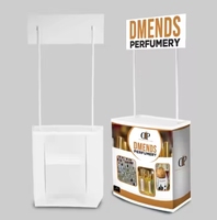 Stand d'exposition portable écologique imperméable personnalisable, bureau pliable, comptoir publicitaire extérieur, table promotionnelle