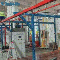 Ligne de production de peinture en poudre en continu pour composants métalliques de cadre de moto avec pompe PLC et protection à long terme