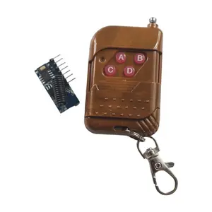 433mhz RF Relay Receiver Module Wireless 4 CH Output With Learning Button and 433 Mhz RF Remote Controls Transmitter