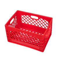 Boîte à lait en plastique robuste empilable de 24 QT