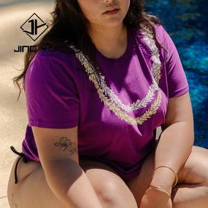 เสื้อยืดลายฮาวาย คอกลม ทรงพอดีตัว ผ้าฝ้ายออร์แกนิค รุ่นพื้นฐาน รับสั่งทำพิเศษ ลดราคาพิเศษ 2025 - Product Image 4