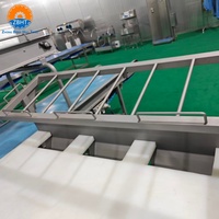 Table de désossage à trois niveaux en acier inoxydable de qualité alimentaire, machine à découper la viande pour l'abattage de porcs, bovins et ovins, et la transformation de la viande en abattoir