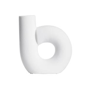 Jarrón GUSTA Keramik B-Form 14,4x5,2x15,4cm Weiss - Product Image 1