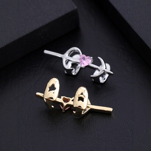 Grillz en forme de cœur, or et argent, sertis de pierres, pour soirée, unisexe, grillz de qualité supérieure - Product Image 3