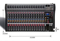 Console de mixage audio professionnelle 16 canaux CT avec 16 effets DSP, contrôleur DJ/consolé de mixage audio pour les grandes performances sur scène, concerts en direct
