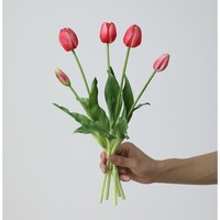 Buket Bunga Tulip Karet Buatan SPR, Sentuhan Lembut, Realistis, untuk Dekorasi Rumah, Kantor, Pernikahan, Pesta, Taman, dan Centerpieces Meja