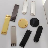 Étiquette personnalisée en alliage de zinc, vierge, 3,5*1 cm, accessoires vestimentaires, étiquette de nom gravée au laser pour vêtements