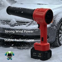 Souffleur sans fil 600 W, souffleur d'air portatif sans balais, aspirateur pour séchage de voiture, soufflage de feuilles, dépoussiérage, cour, garage