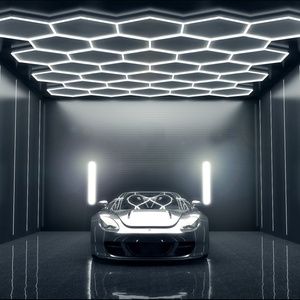 Luces Led Deformables para Garaje Lámpara de Trabajo Colgante Hexagonal para Detallado Led Luz Hexagonal de Techo para Garaje - Product Image 1