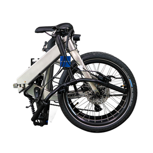 Bicicleta Eléctrica Plegable de Fibra de Carbono de 250w con Batería Oculta, Bicicleta de 20 Pulgadas, 9 Velocidades, Ligera, Bicicleta Eléctrica Plegable de Fibra de Carbono de 250w con Batería Oculta - Product Image 4