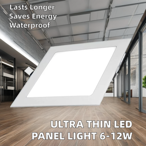 <span class=keywords><strong>Panel</strong></span> de luces <span class=keywords><strong>LED</strong></span> ultrafinas modernas, cuerpo de aluminio cuadrado y circular con clasificación IP65 para el hogar o la oficina - Product Image 2