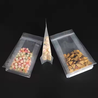 Sacs refermables en plastique de qualité alimentaire Stand up Pouch Bolsas Para Granos Zip Lock Flat Bottom Gusset Stand up Bags