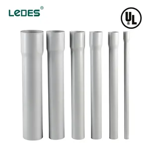 UL Listed 10FT 20FT Sunlight Resistant Plastic 3 4 5 6 Inch Schedule 40 80 PVC Electrical Rigid Conduit Pipe