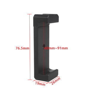 Aluminium Alloy Phone Clamp 60-90mm With Led <b>Light</b> For Live Streaming Vlog <b>Gaming</b> Adjustable Height Tripod Mount - Product Image 3