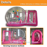 Nouveau style populaire, tente gonflable en forme de dôme, ballon à bulles, ventilateur intégré, matériau PVC transparent pour les mariages, les anniversaires